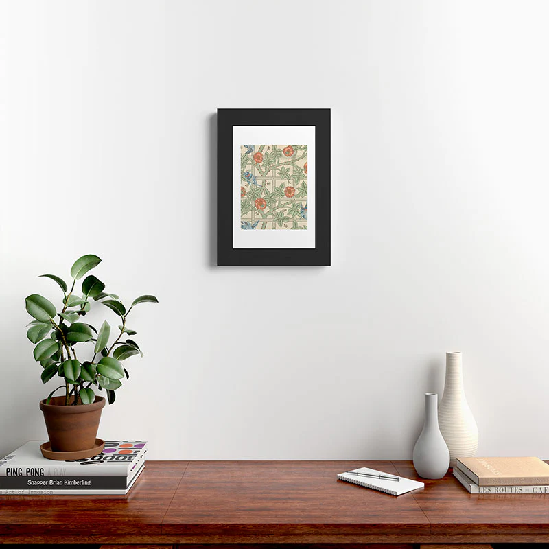 DENY Designs William Morris Trellis Framed Art Print - Image 6
