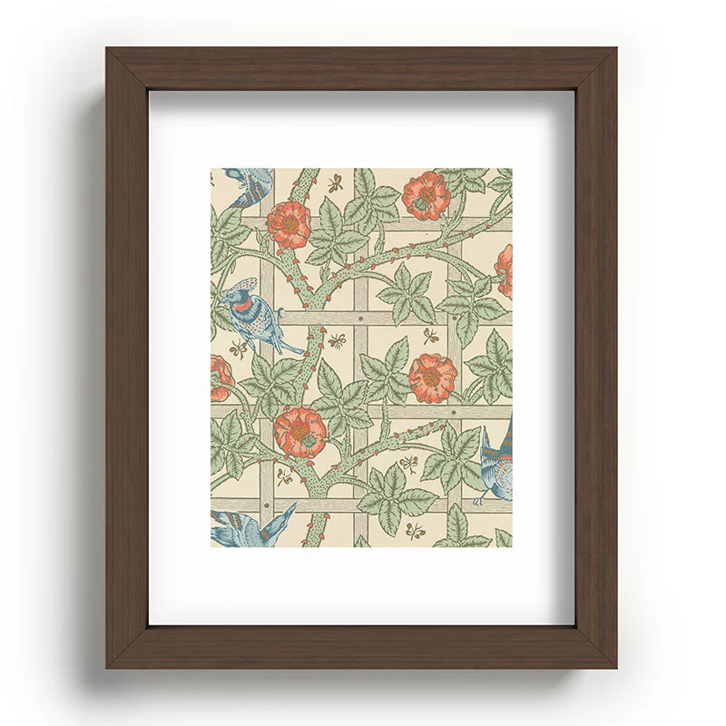 DENY Designs William Morris Trellis Recessed Framing Rectangle - Image 7