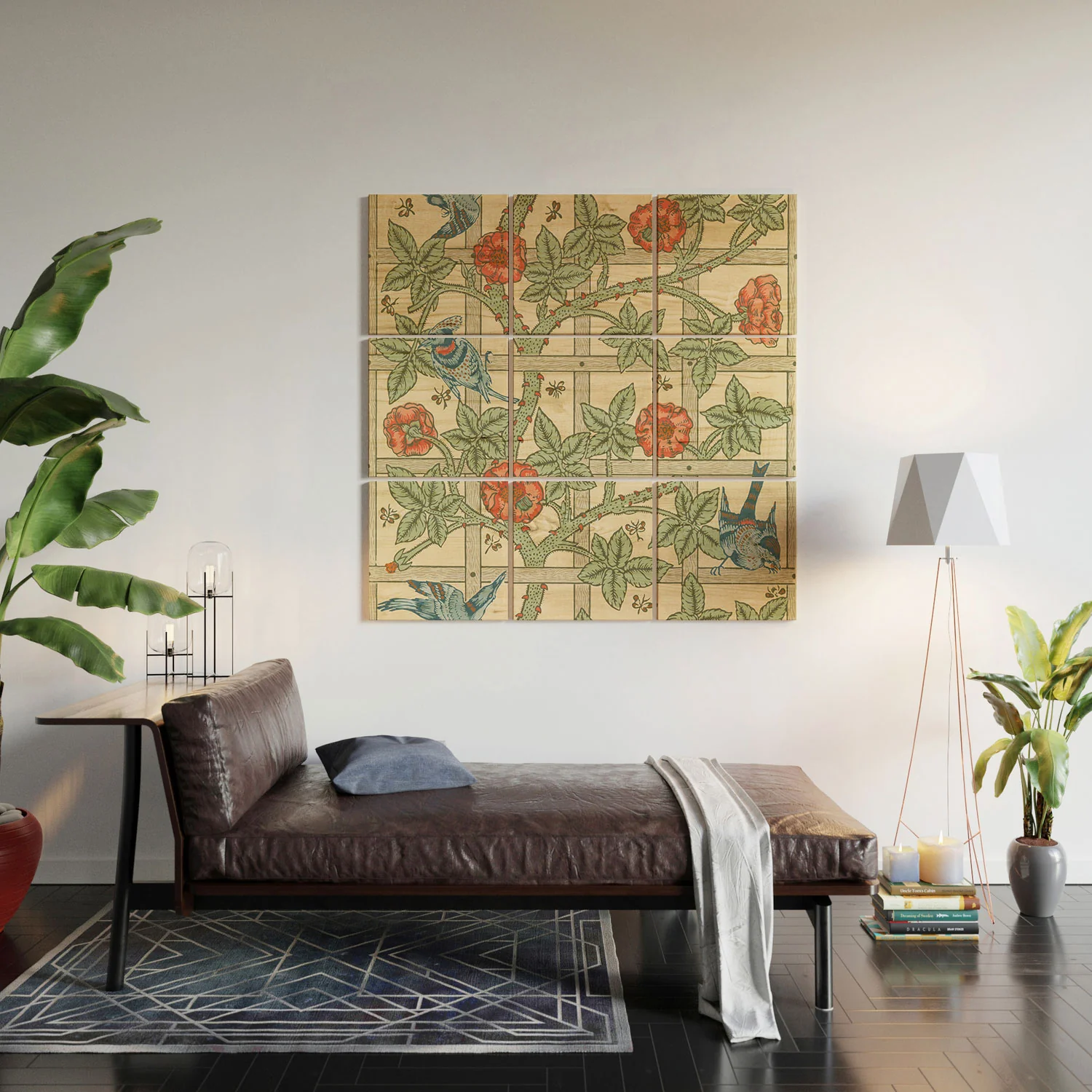 DENY Designs William Morris Trellis Wood Wall Mural - Image 5