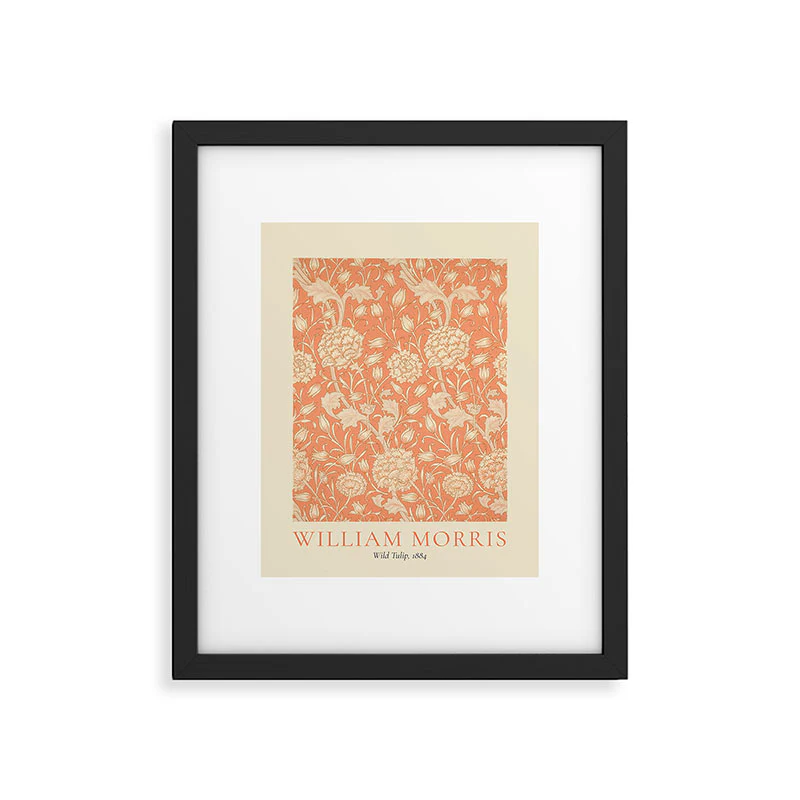 DENY Designs william morris tulip Framed Art Print - Image 33