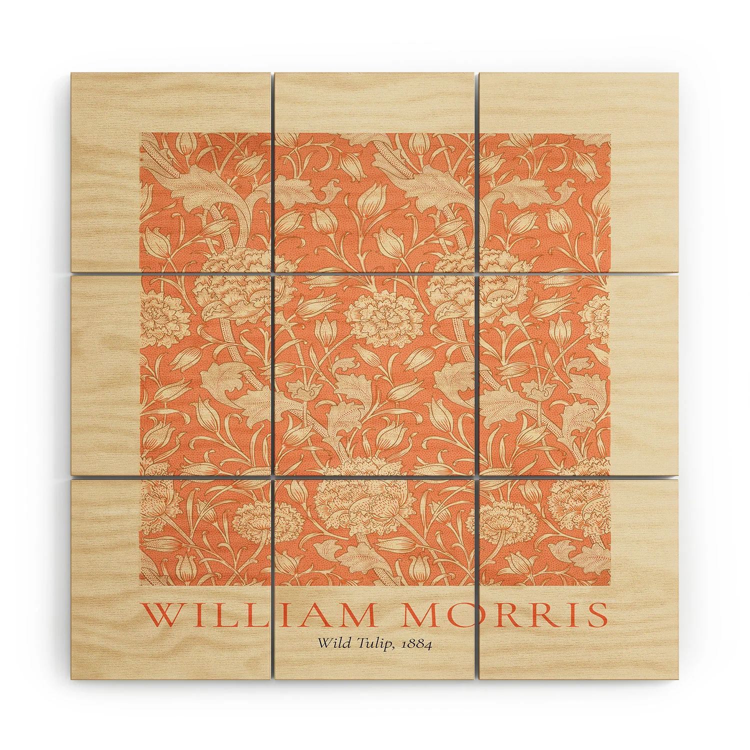 DENY Designs william morris tulip Wood Wall Mural - Image 3