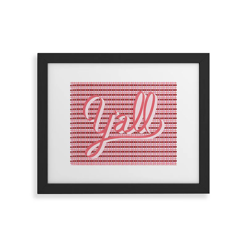 DENY Designs yall ii Framed Art Print