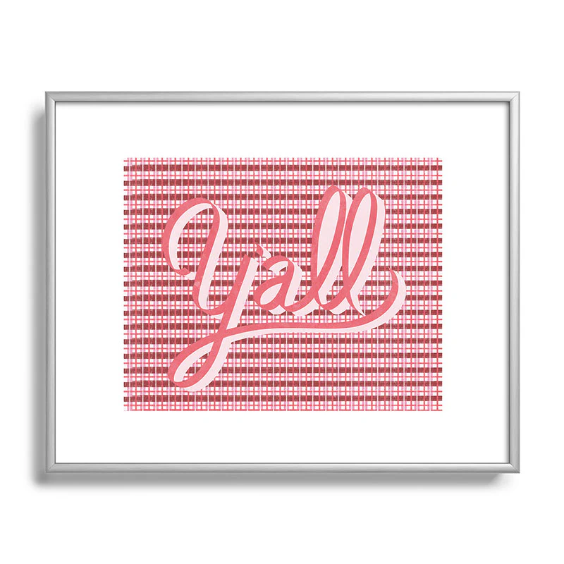 DENY Designs yall ii Metal Framed Art Print - Image 5