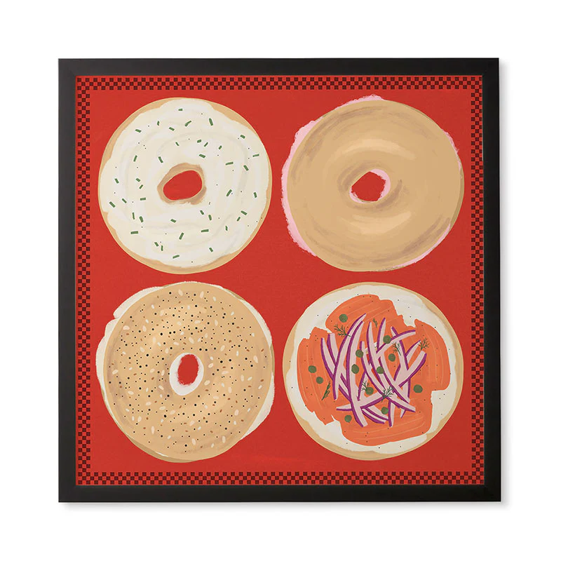 DENY Designs yonkers bagels Framed Wall Art - Image 11
