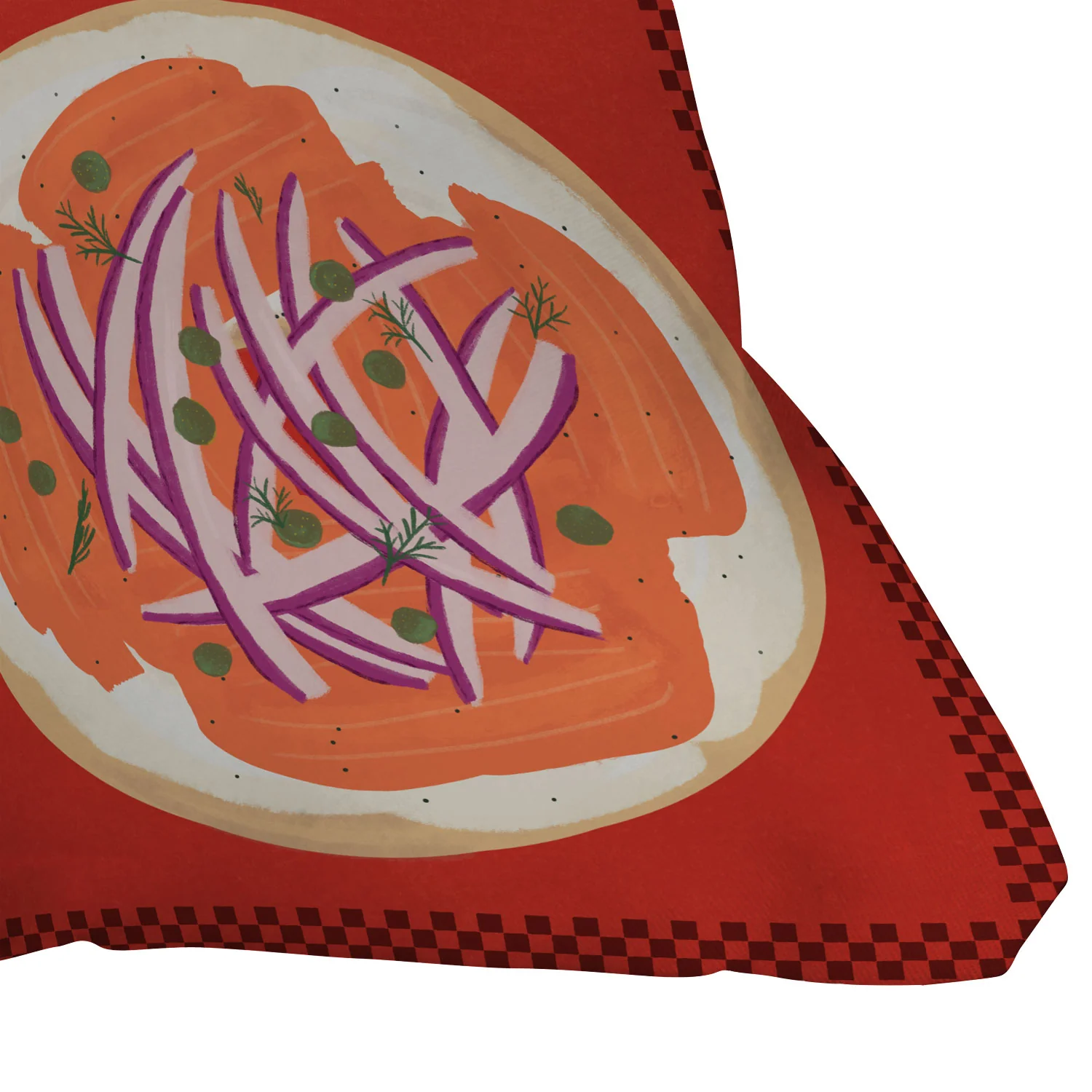 DENY Designs yonkers bagels Throw Pillow - Image 3