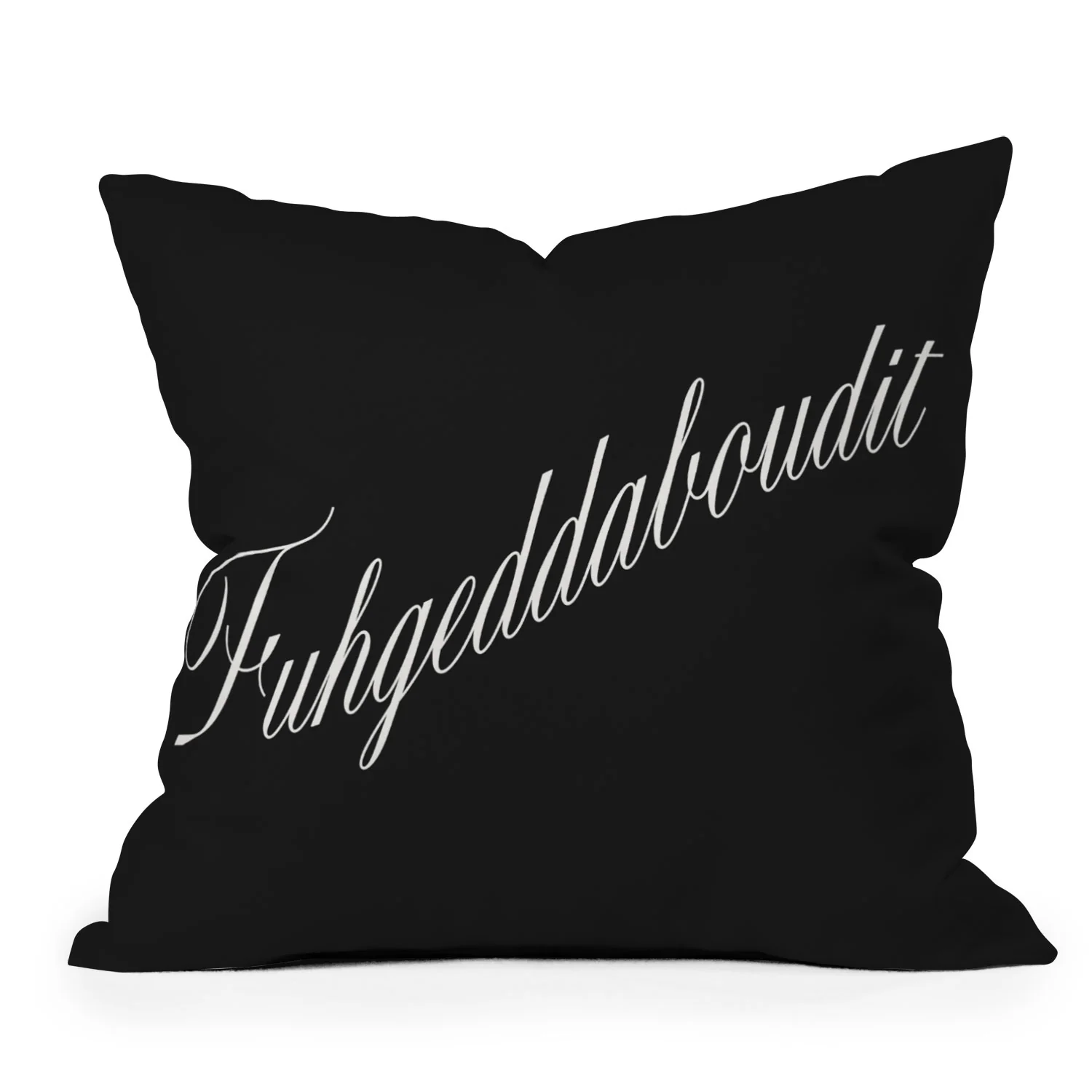 DENY Designs yonkers fuhgeddaboudit Outdoor Throw Pillow - Image 3