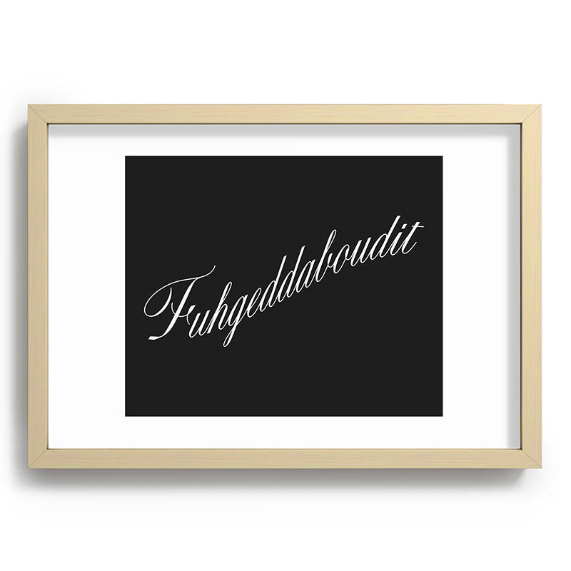 DENY Designs yonkers fuhgeddaboudit Recessed Framing Rectangle - Image 13