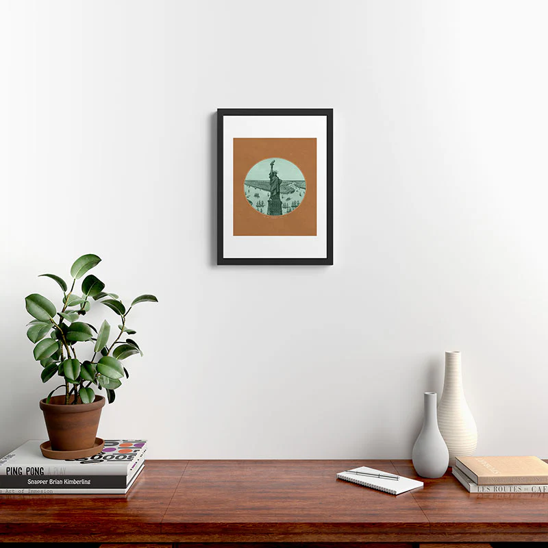 DENY Designs yonkers liberty Framed Art Print - Image 30