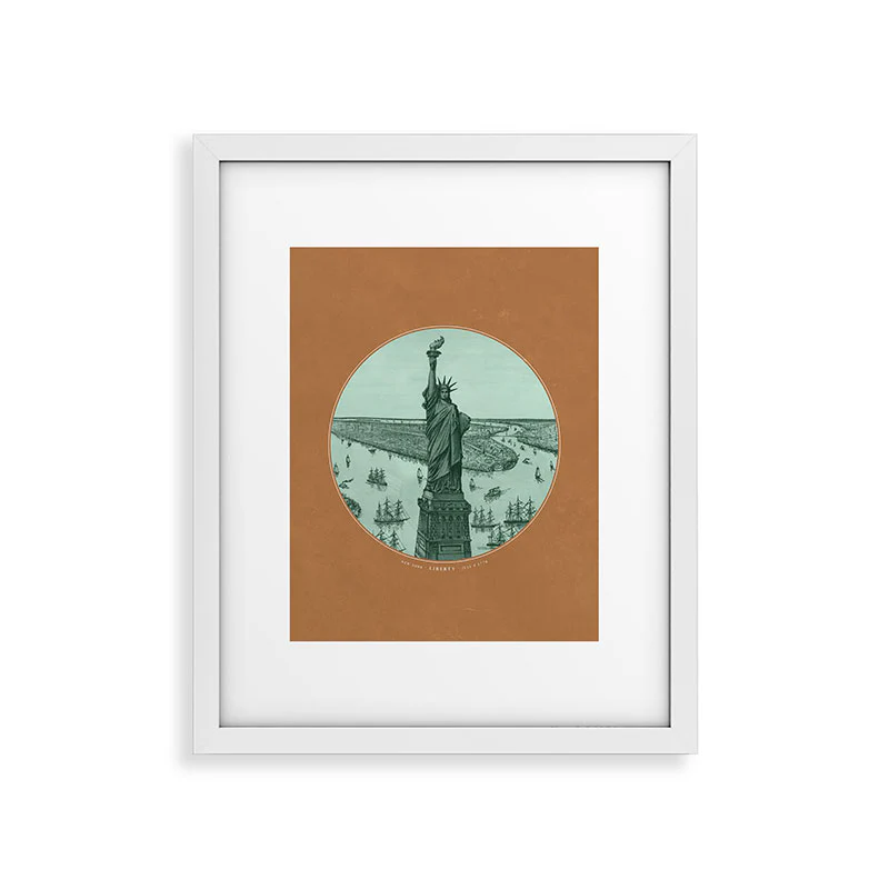 DENY Designs yonkers liberty Framed Art Print - Image 39