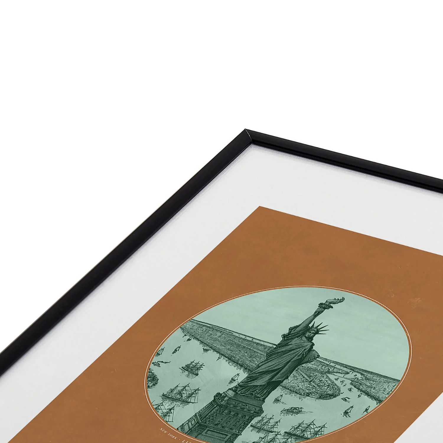 DENY Designs yonkers liberty Metal Framed Art Print - Image 11