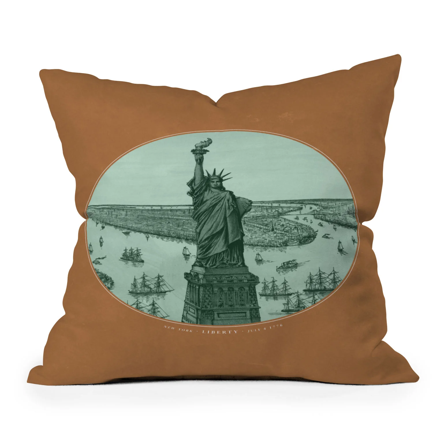 DENY Designs yonkers liberty Outdoor Throw Pillow - Image 2
