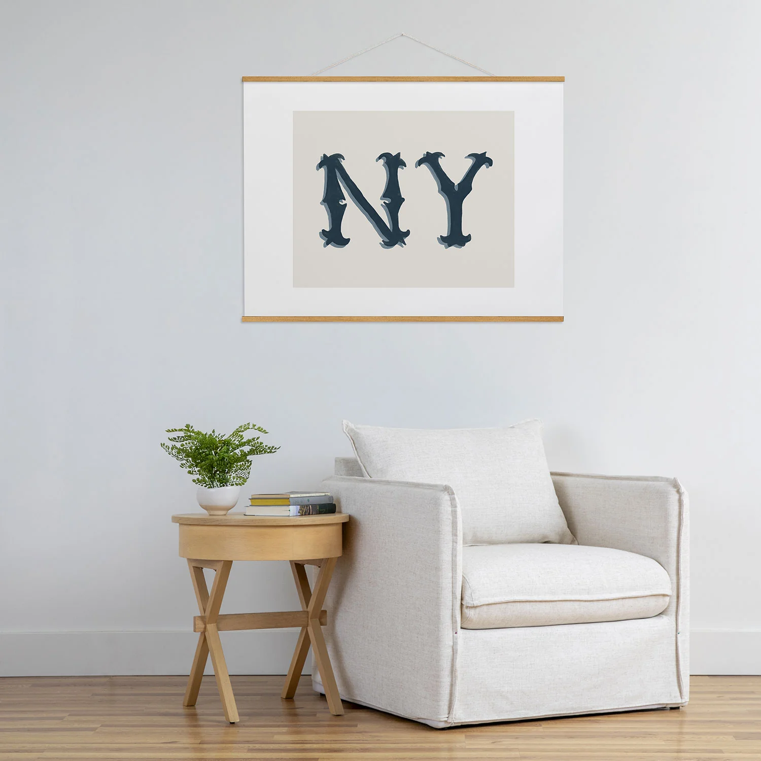 DENY Designs yonkers ny cream Art Print - Image 51