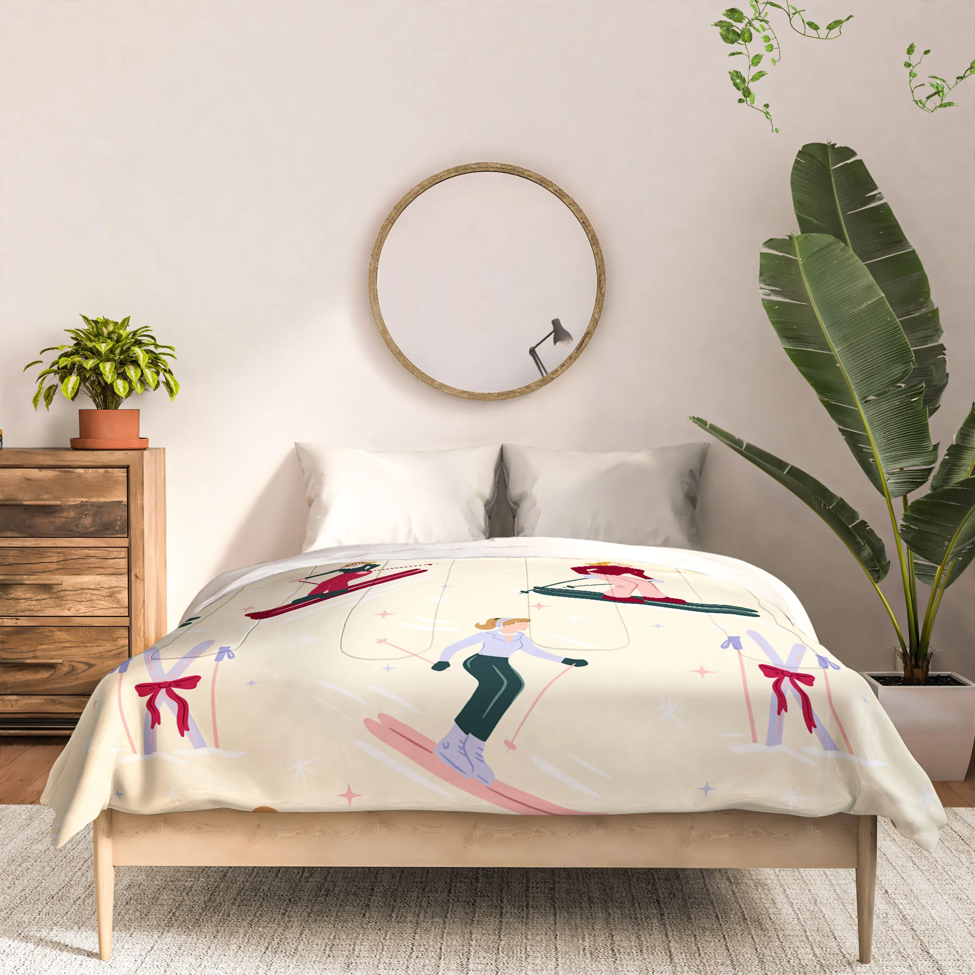 Design by Spark Retro Ski Girls Comforter - Image 3