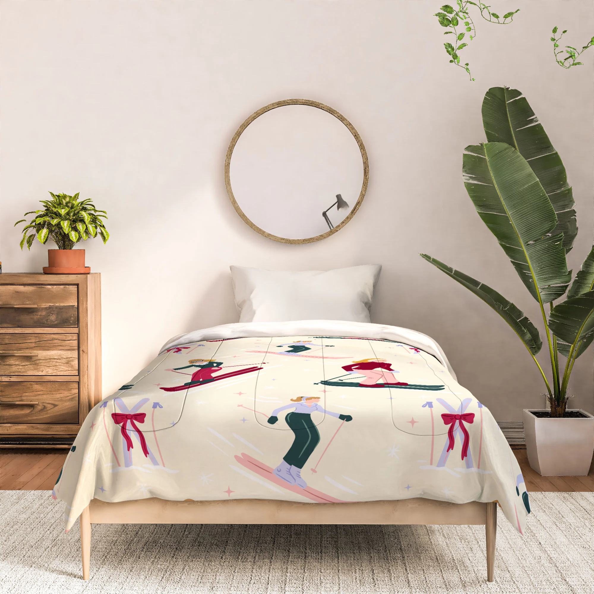 Design by Spark Retro Ski Girls Comforter - Image 6