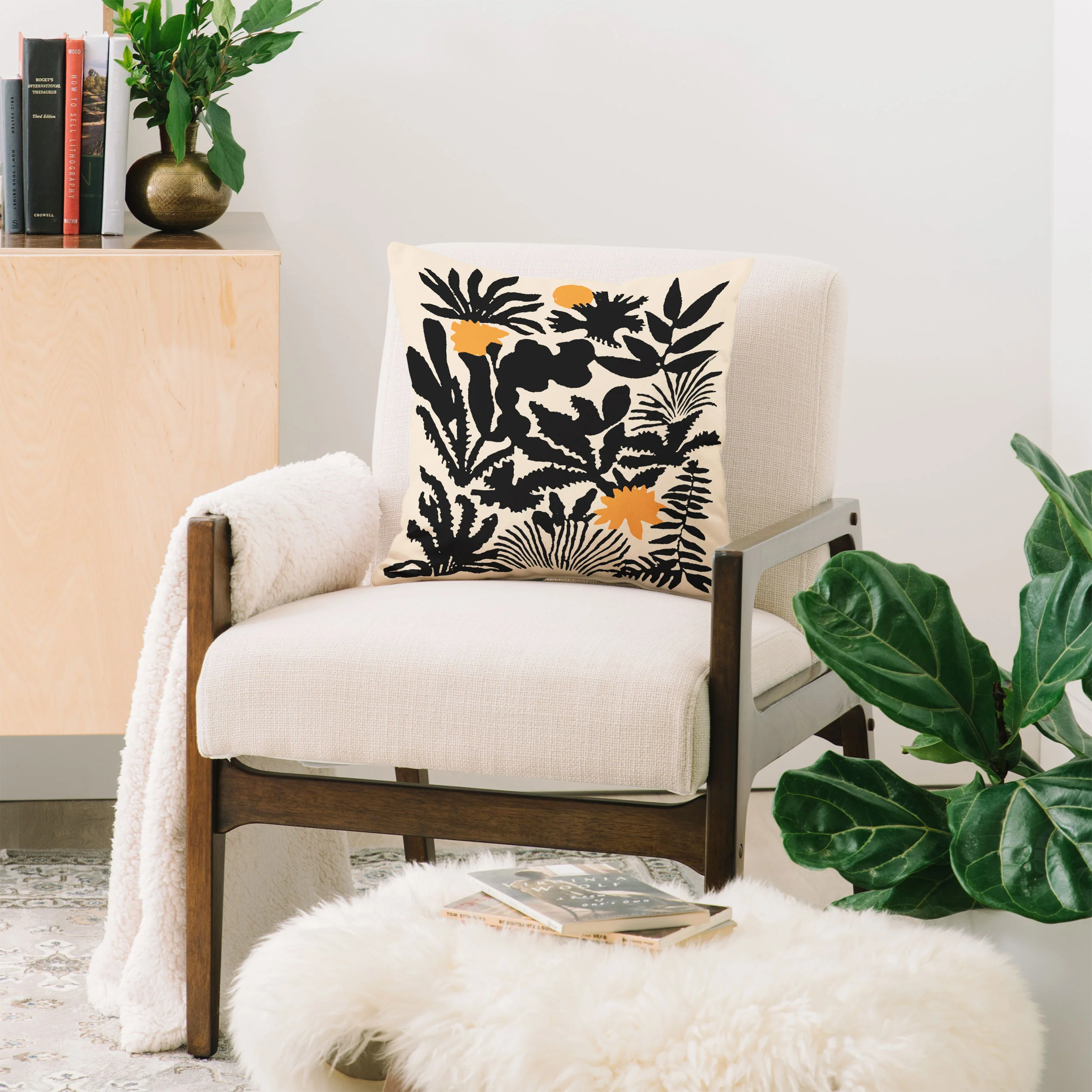 DorisciciArt Agave botanic Throw Pillow - Image 2