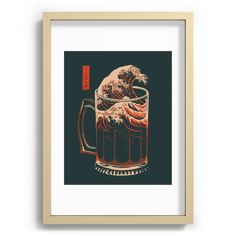 Elan Harris The Great Wave of Beer Recessed Framing Rectangle - Image 13