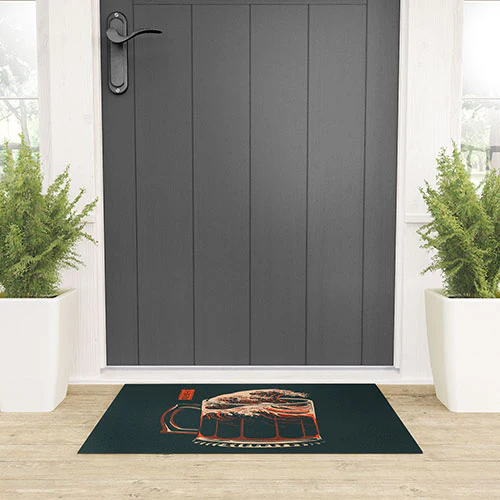 Elan Harris The Great Wave of Beer Welcome Mat - Image 3