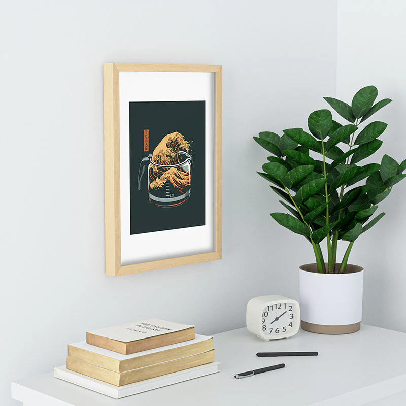 Elan Harris The Great Wave of Coffee Recessed Framing Rectangle - Image 14