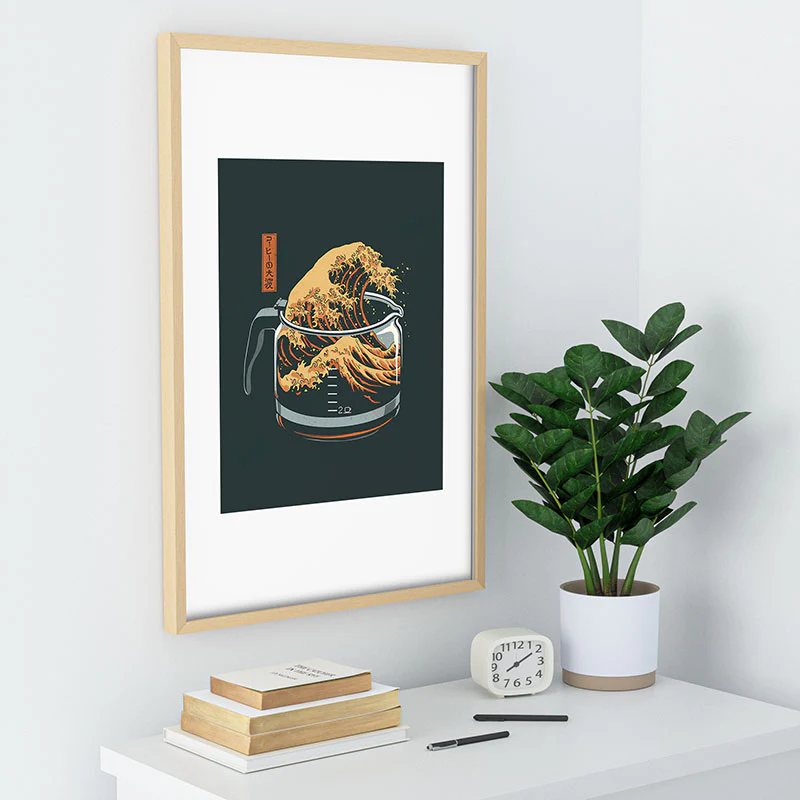 Elan Harris The Great Wave of Coffee Recessed Framing Rectangle - Image 30