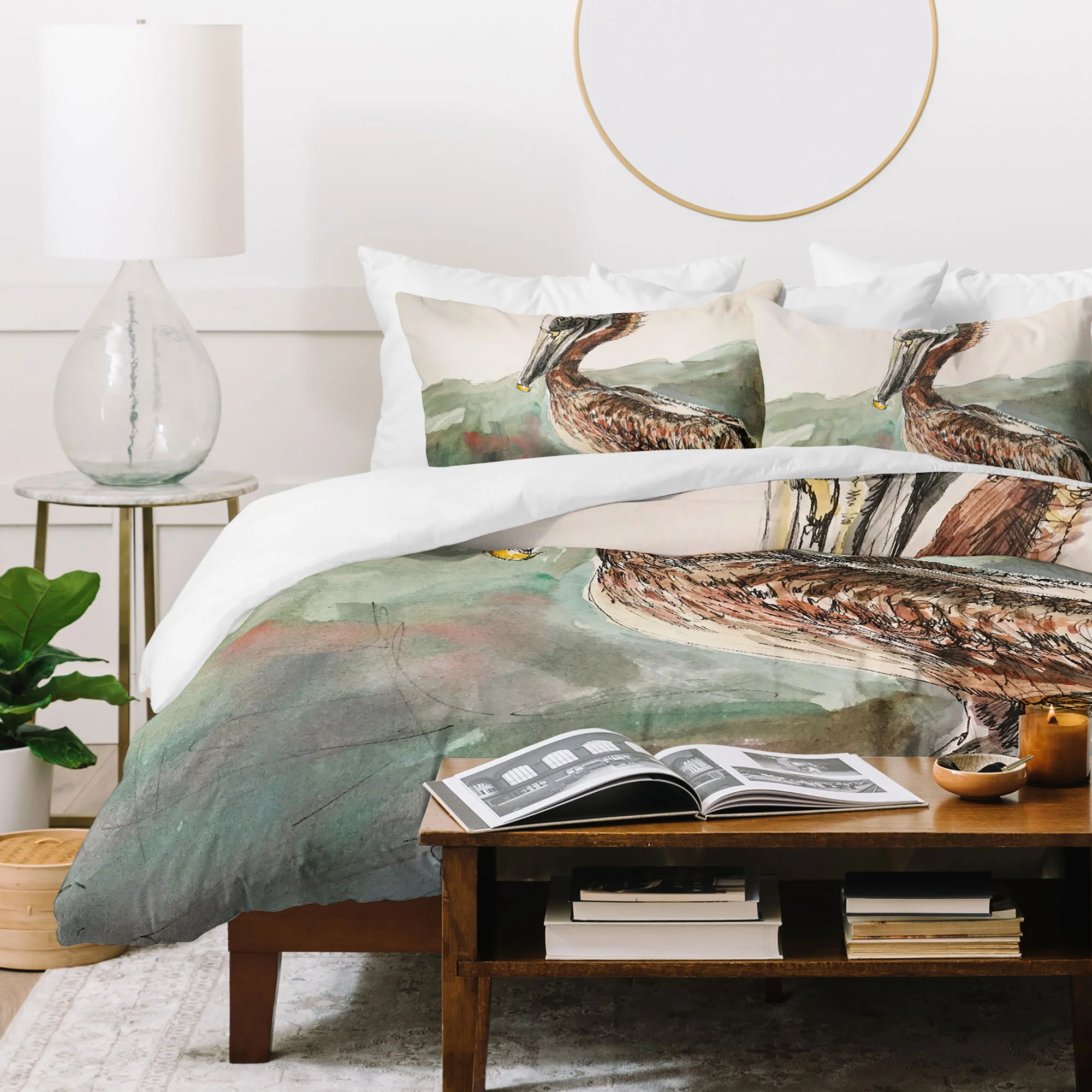 Emily Tucci Pelican Duvet Cover - Image 51