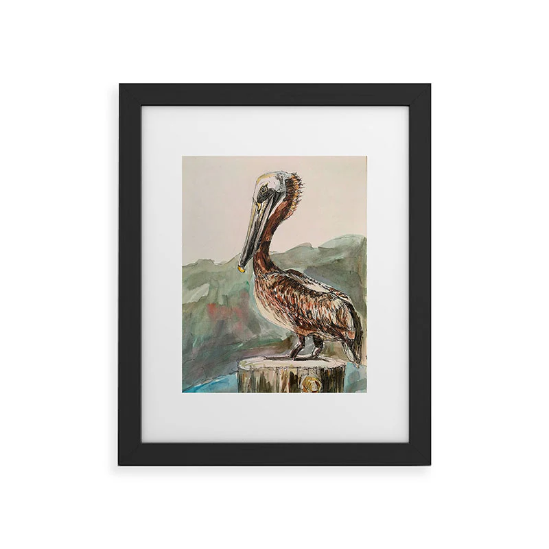 Emily Tucci Pelican Framed Art Print - Image 11