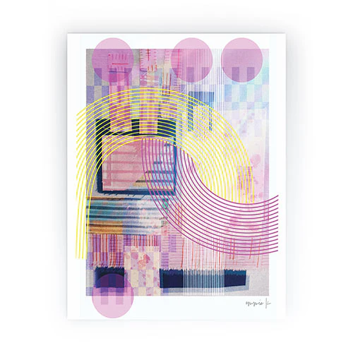 Emmie K Woven Collage Soul Picnic Mini Art Print - Image 2