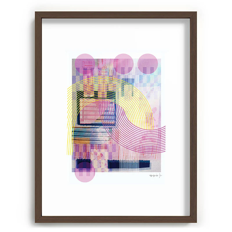Emmie K Woven Collage Soul Picnic Recessed Framing Rectangle - Image 23