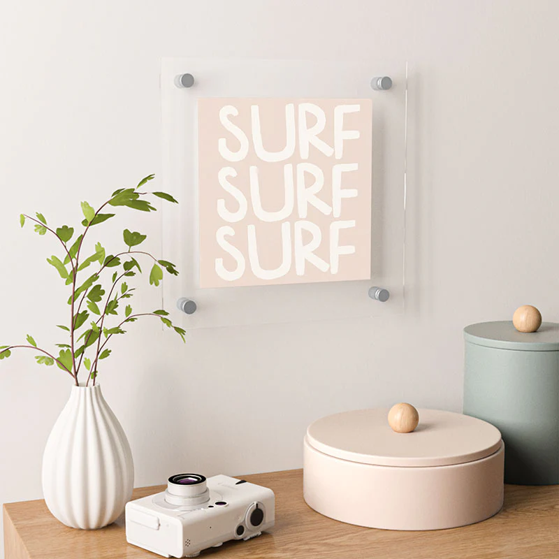 Forth and Wild Boho Surf Surf Surf Print Floating Acrylic Print - Image 10