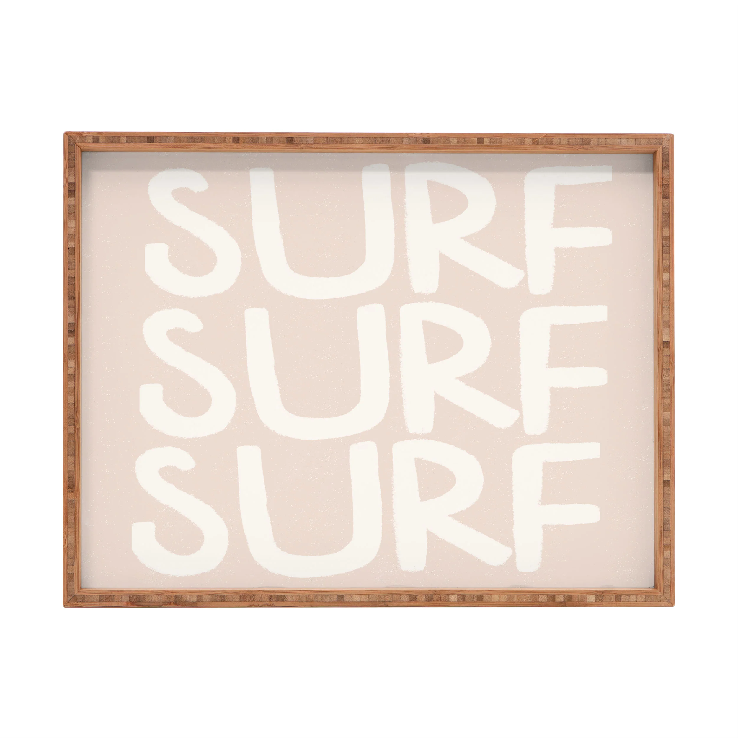 Forth and Wild Boho Surf Surf Surf Print Rectangular Tray
