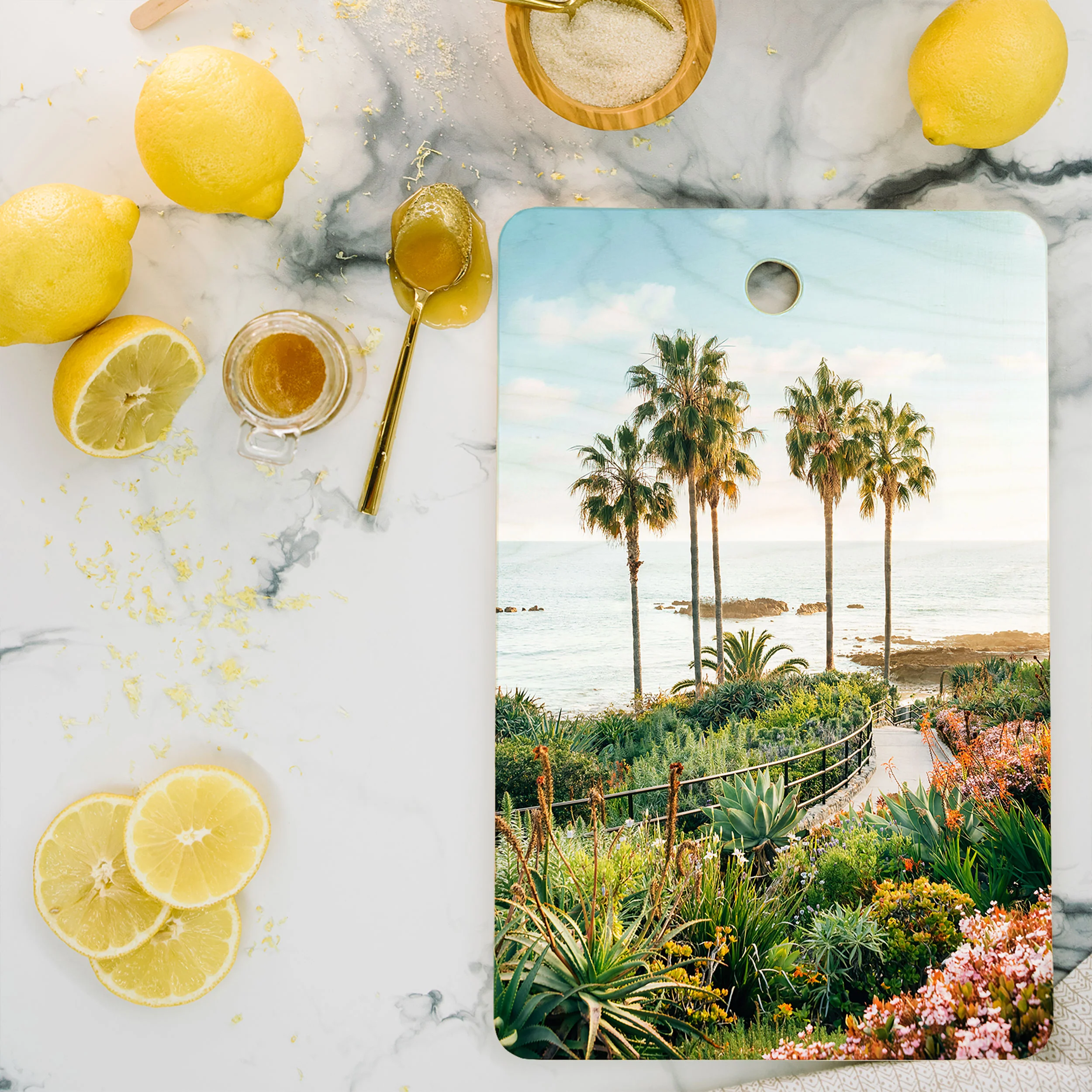 Gal Design Beachside Bloom Cutting Board Rectangle - Image 2