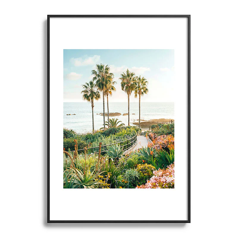 Gal Design Beachside Bloom Metal Framed Art Print - Image 21