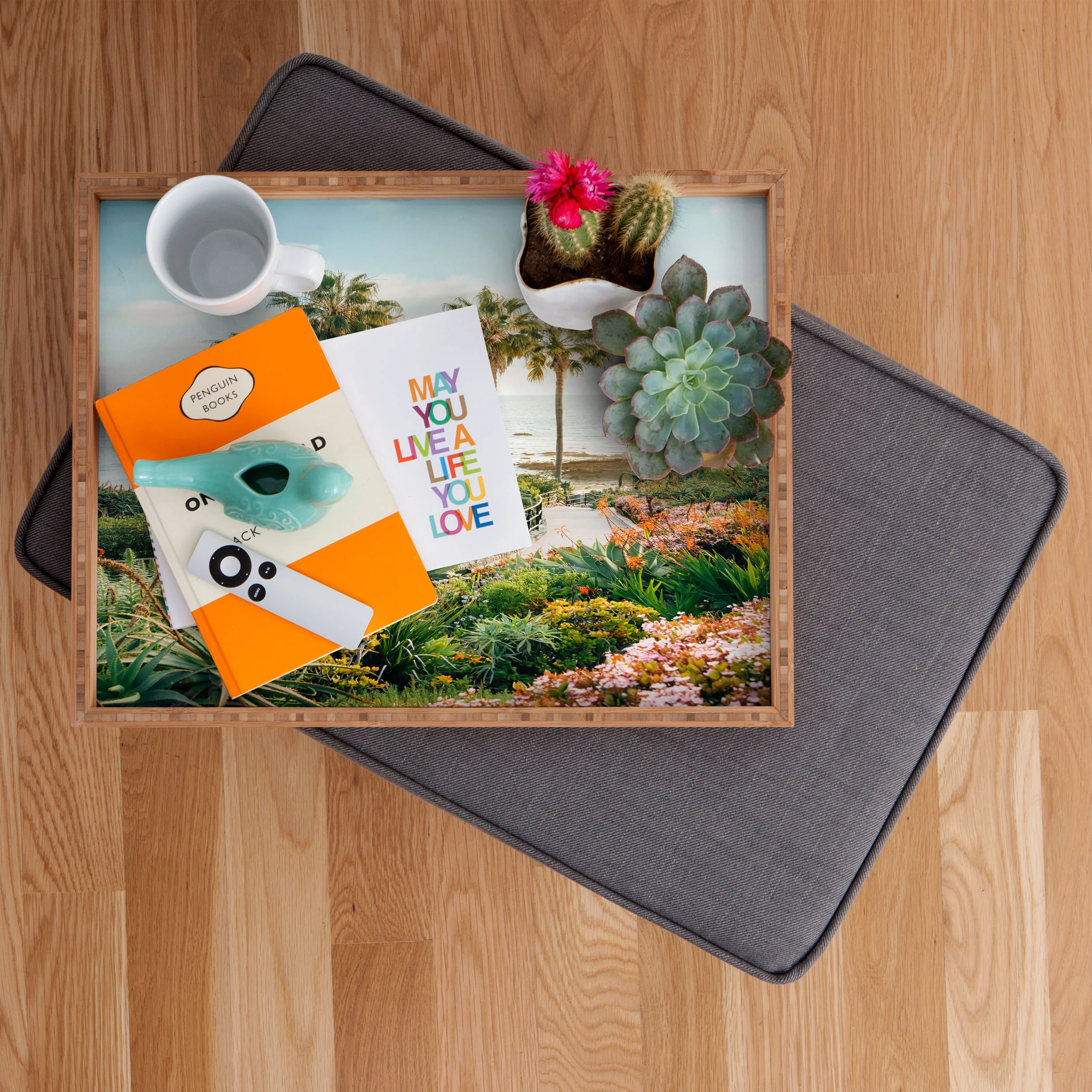 Gal Design Beachside Bloom Rectangular Tray - Image 2
