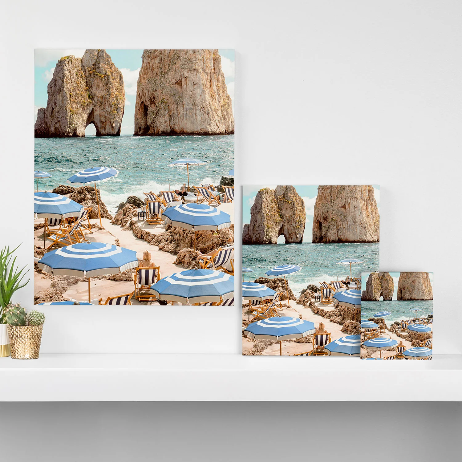 Gal Design La Fontelina Beach Art Canvas - Image 5