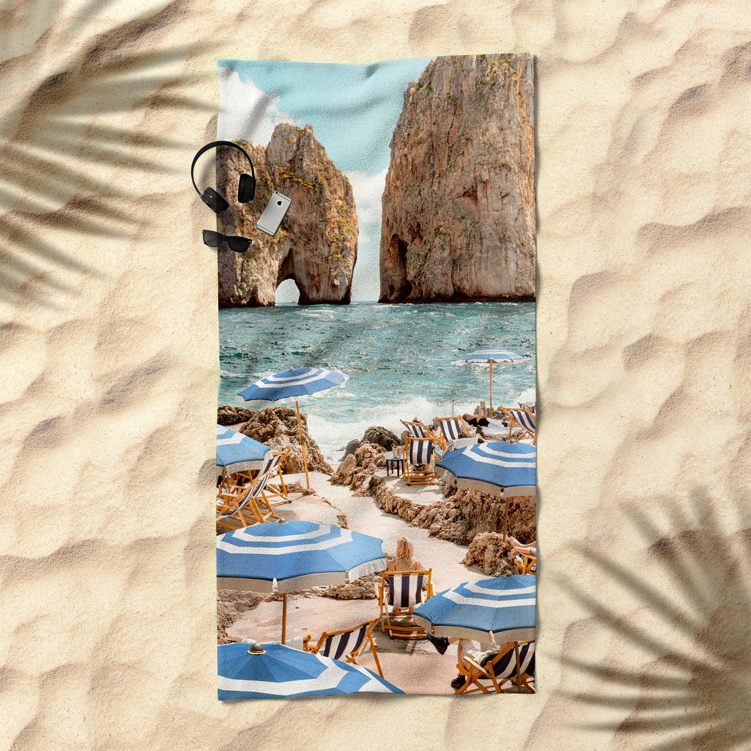 Gal Design La Fontelina Beach Beach Towel - Image 2