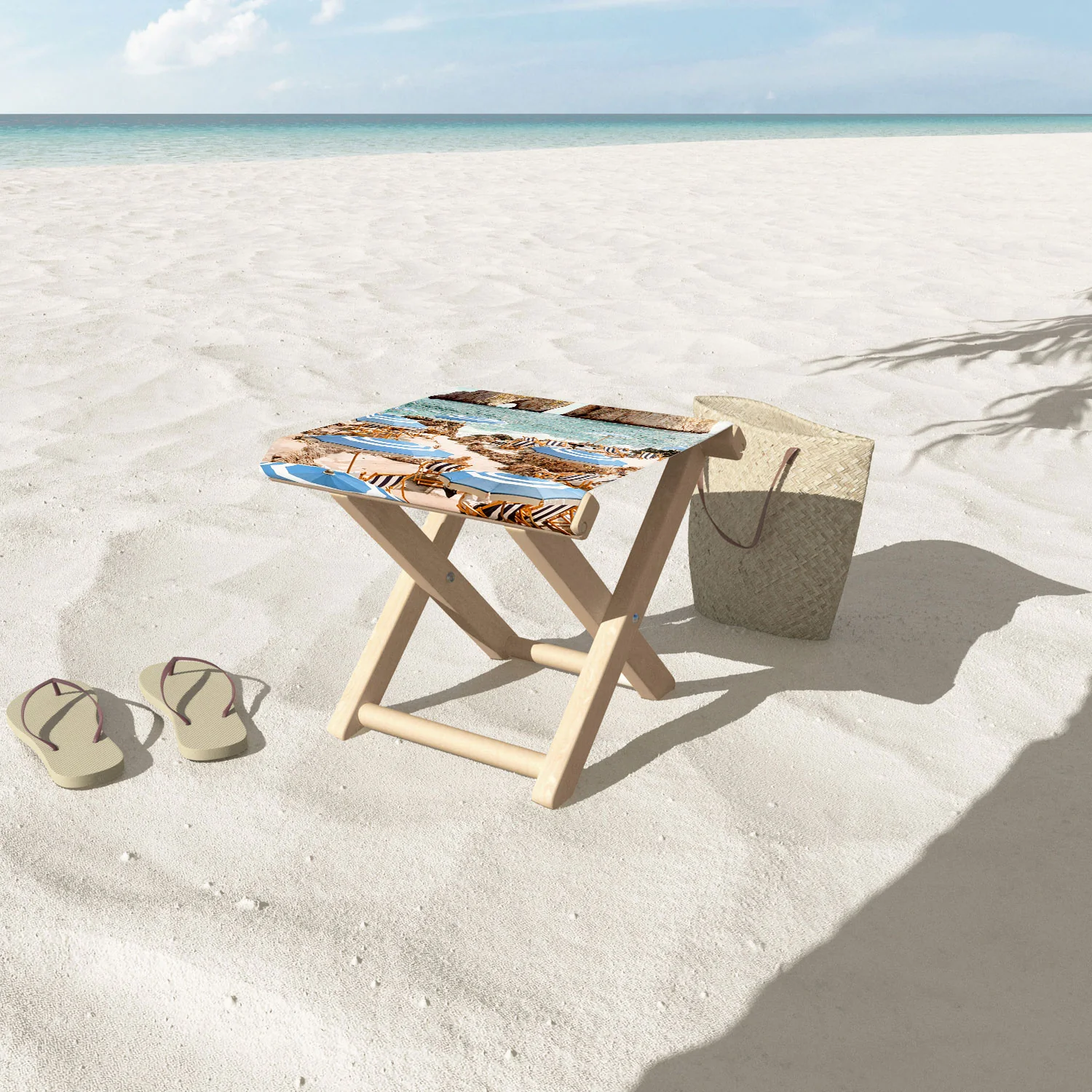 Gal Design La Fontelina Beach Folding Stool - Image 3