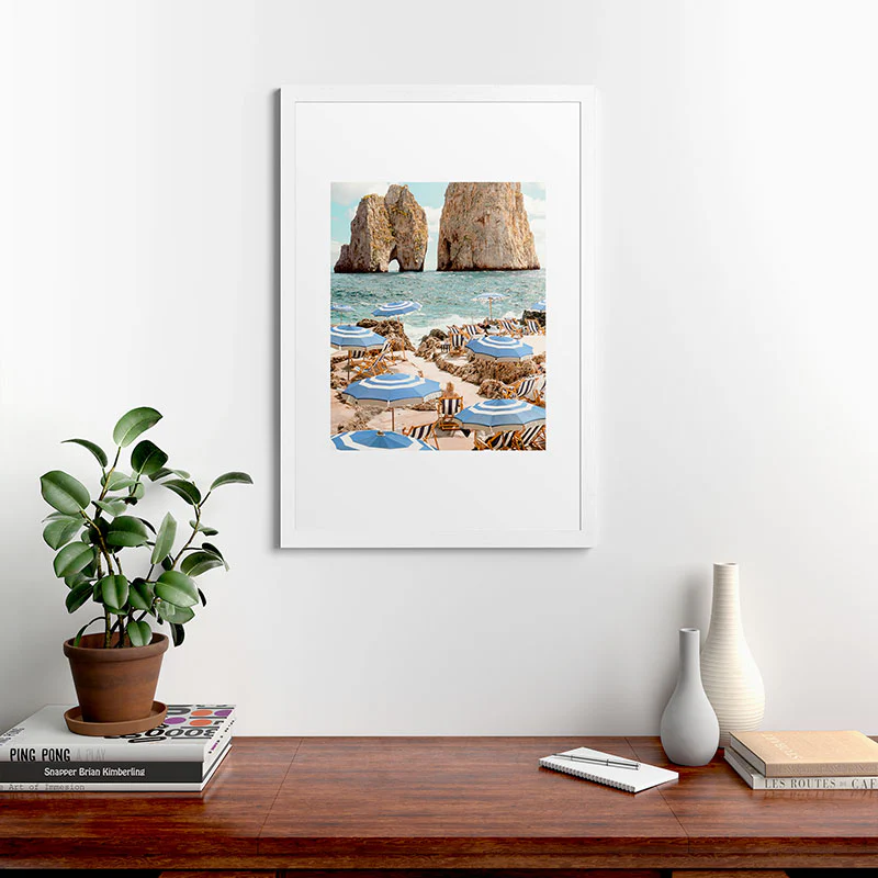 Gal Design La Fontelina Beach Framed Art Print - Image 23