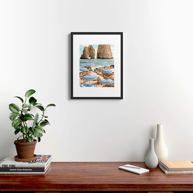 Gal Design La Fontelina Beach Framed Art Print - Image 33