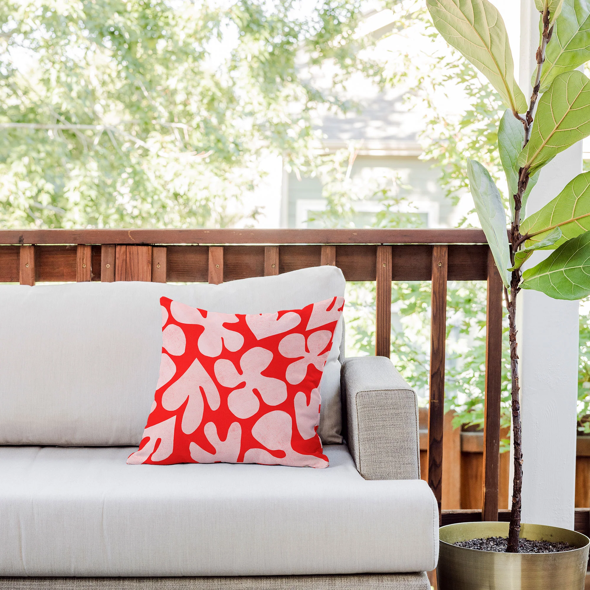 Garima Dhawan cutouts 48 Outdoor Throw Pillow - Image 5