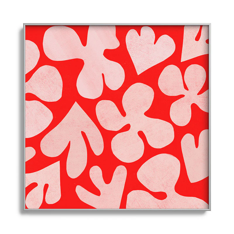 Garima Dhawan cutouts 48 Square Metal Framed Art Print - Image 17