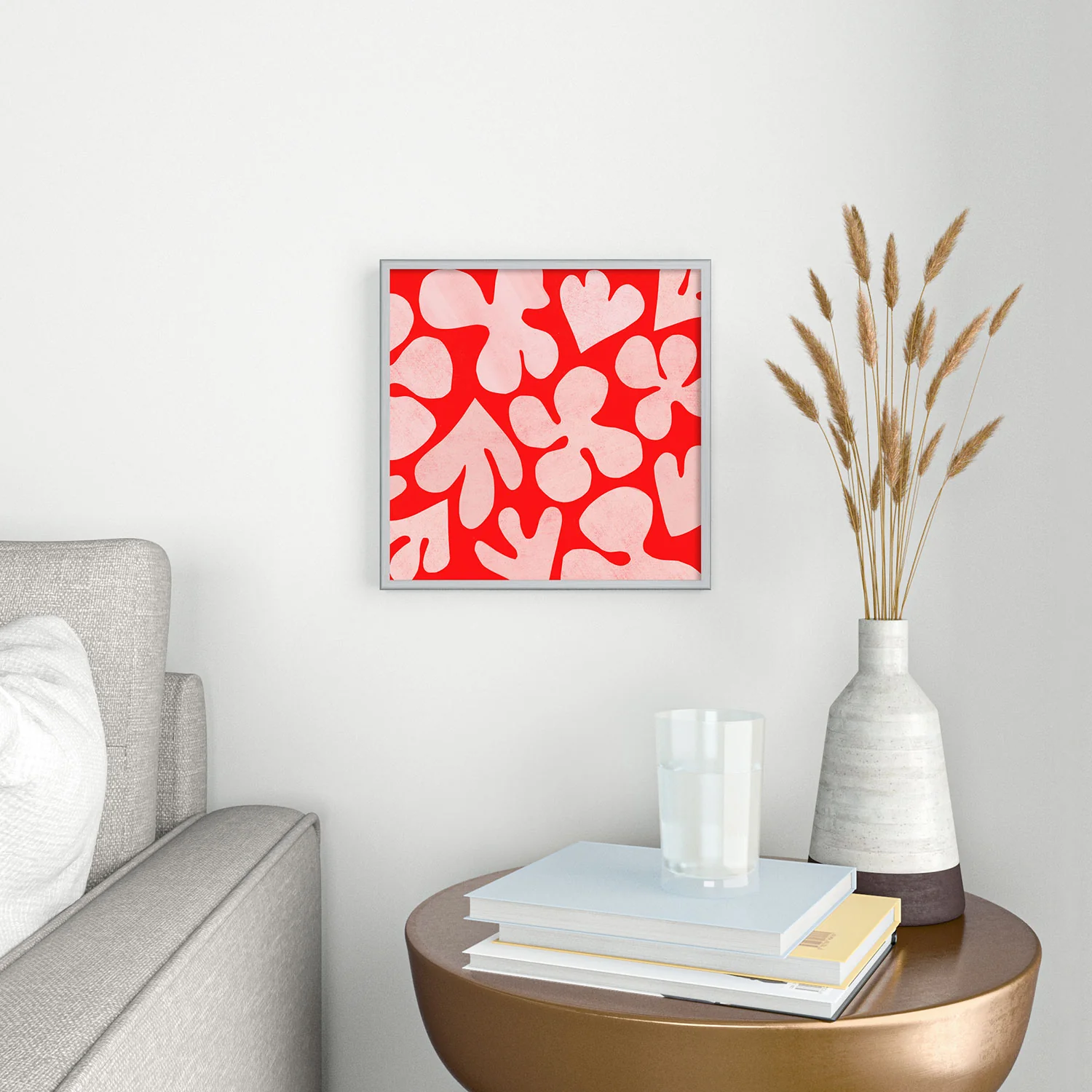 Garima Dhawan cutouts 48 Square Metal Framed Art Print - Image 6