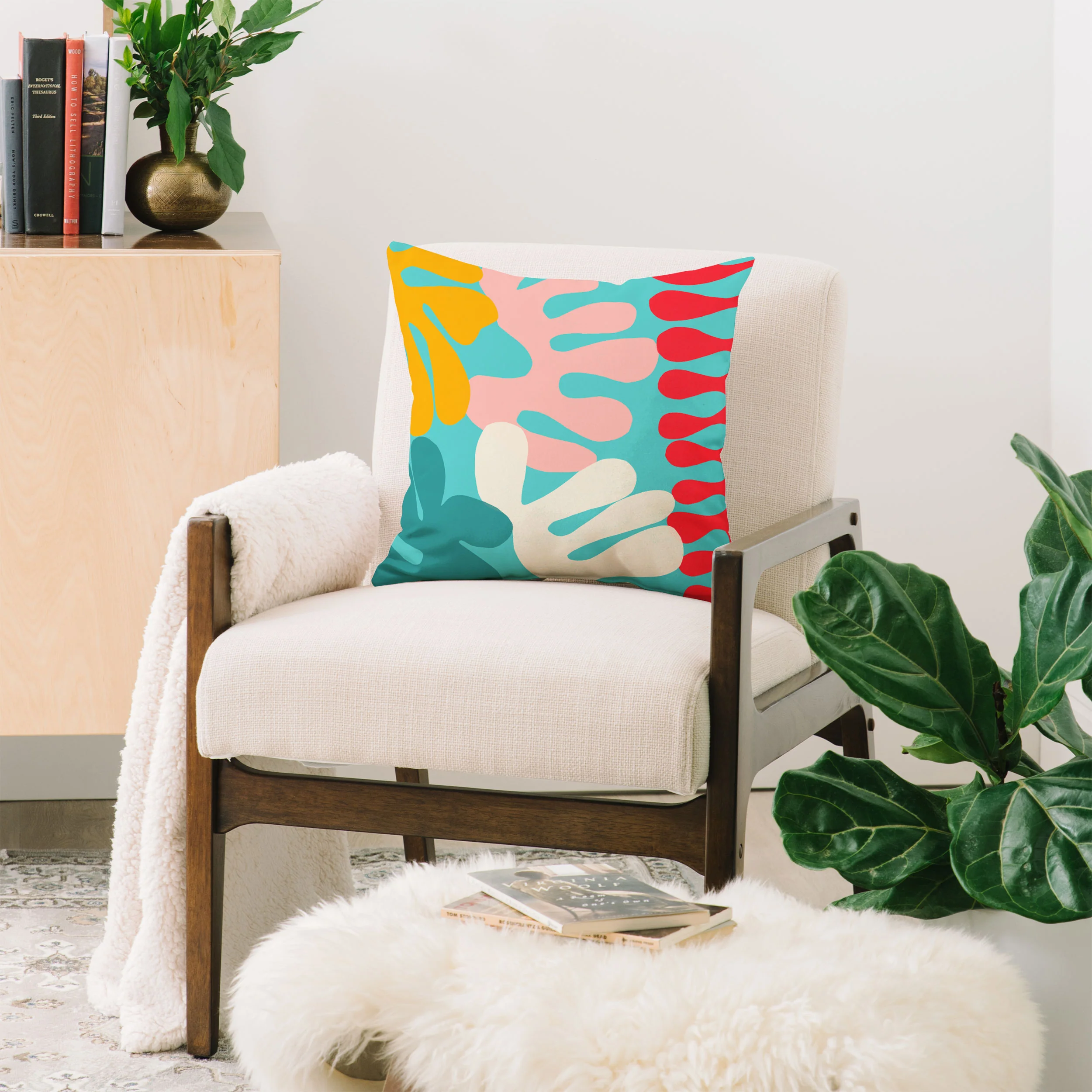 Garima Dhawan cutouts 52 Throw Pillow - Image 2