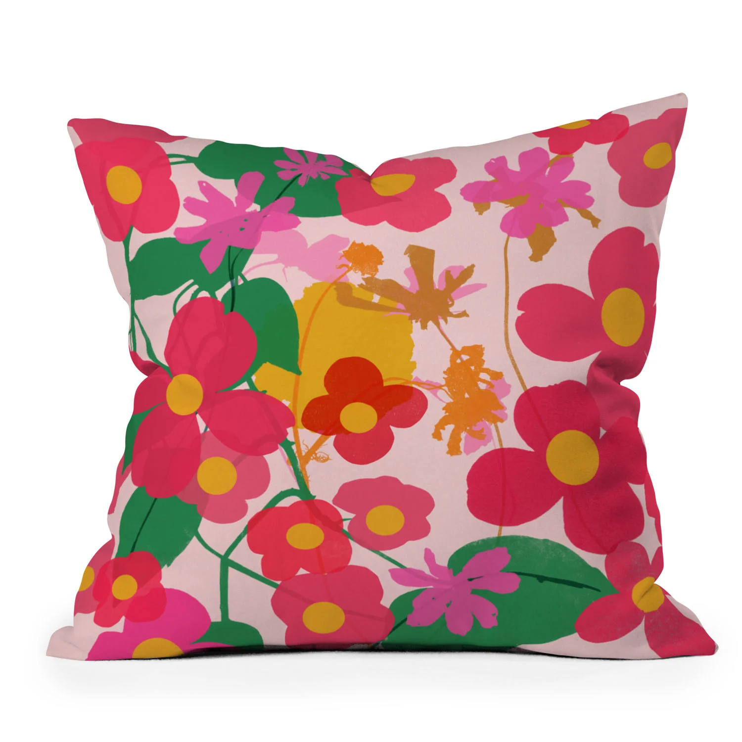 Garima Dhawan garden 2 Outdoor Throw Pillow