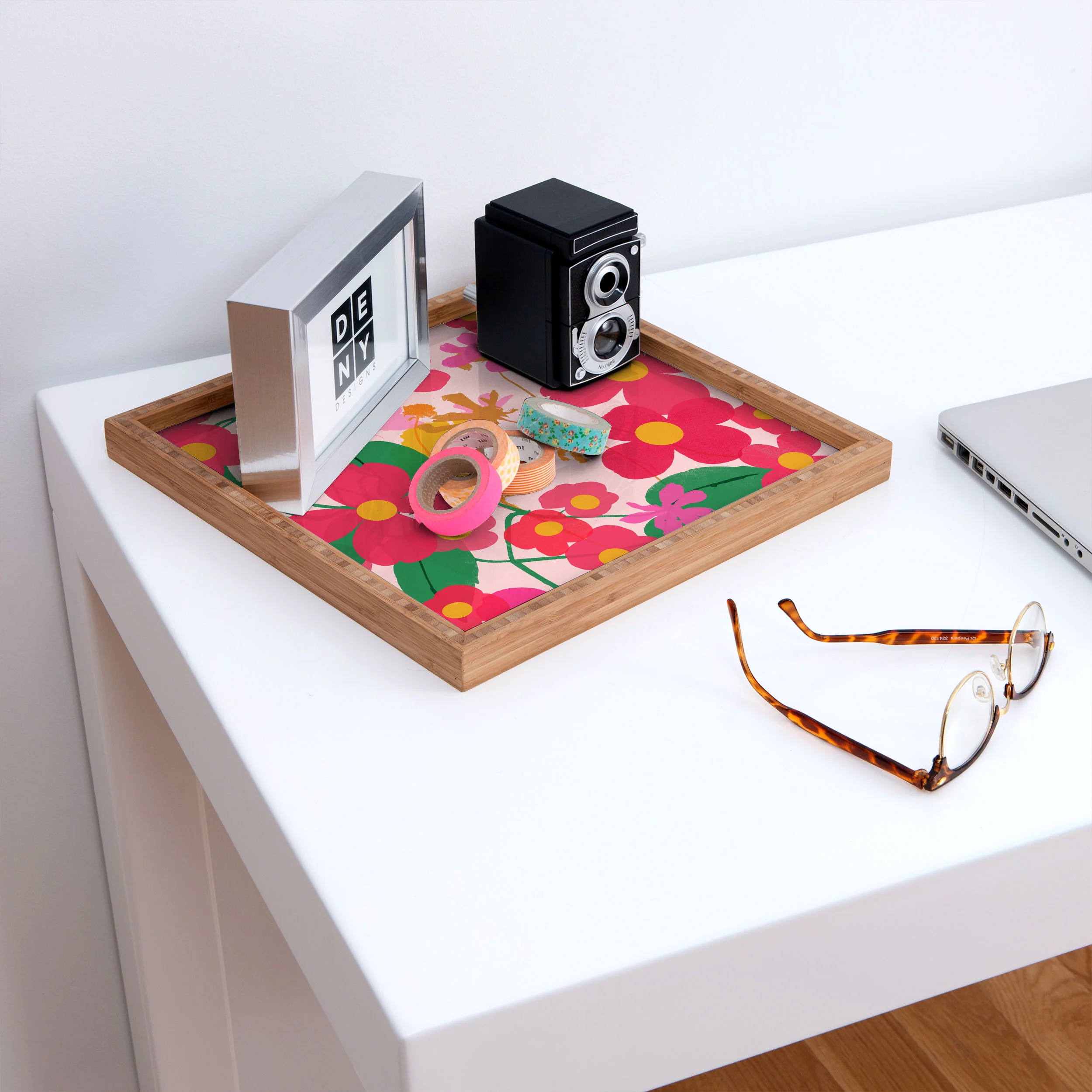 Garima Dhawan garden 2 Square Tray - Image 2