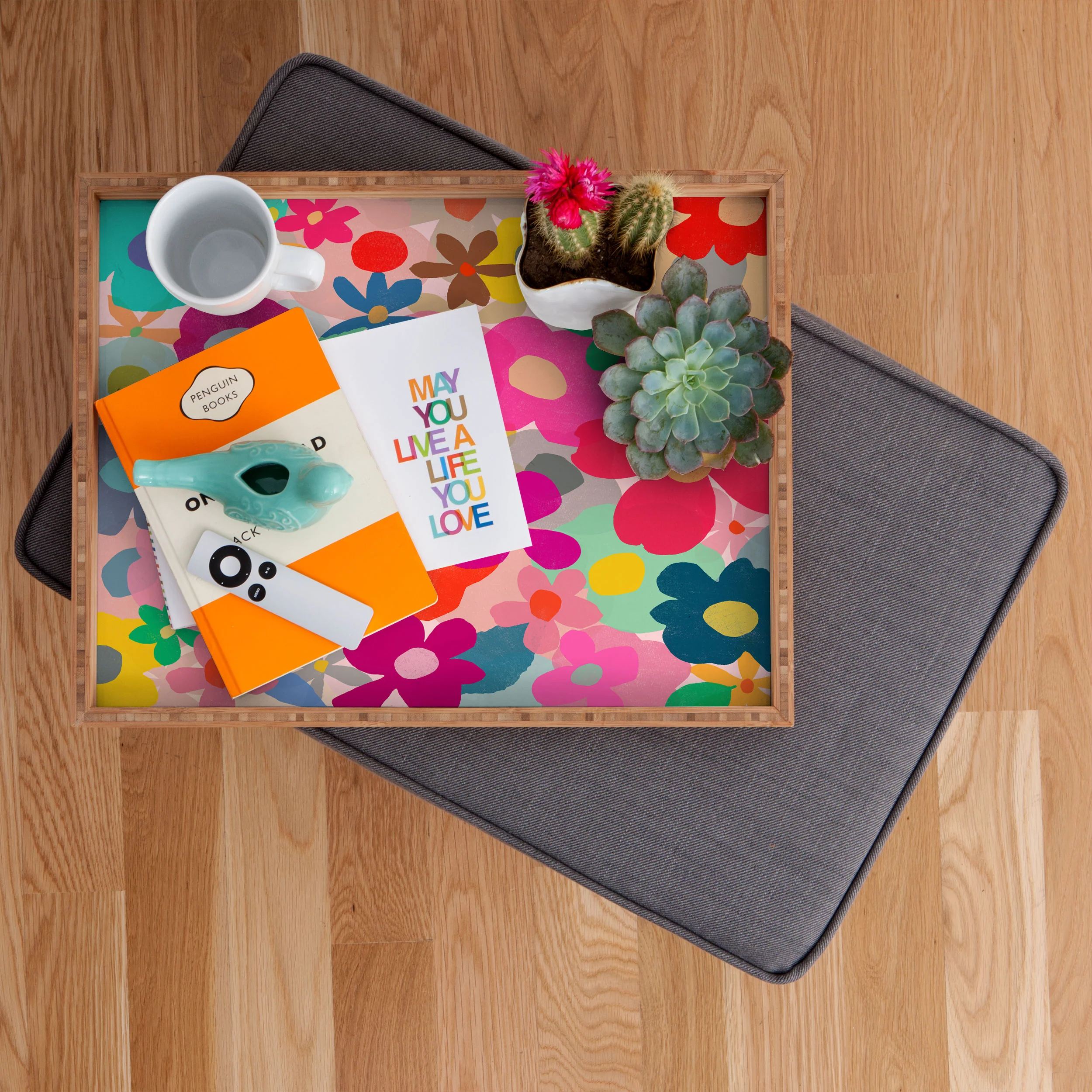 Garima Dhawan garden 3 Rectangular Tray - Image 2