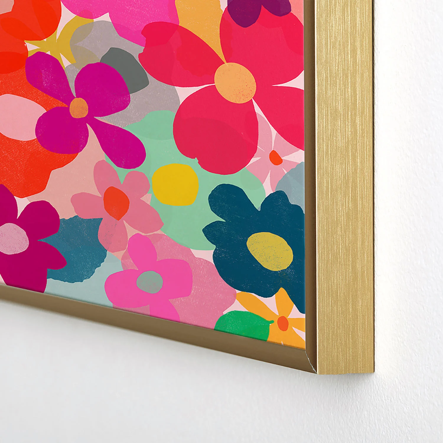 Garima Dhawan garden 3 Square Metal Framed Art Print - Image 4