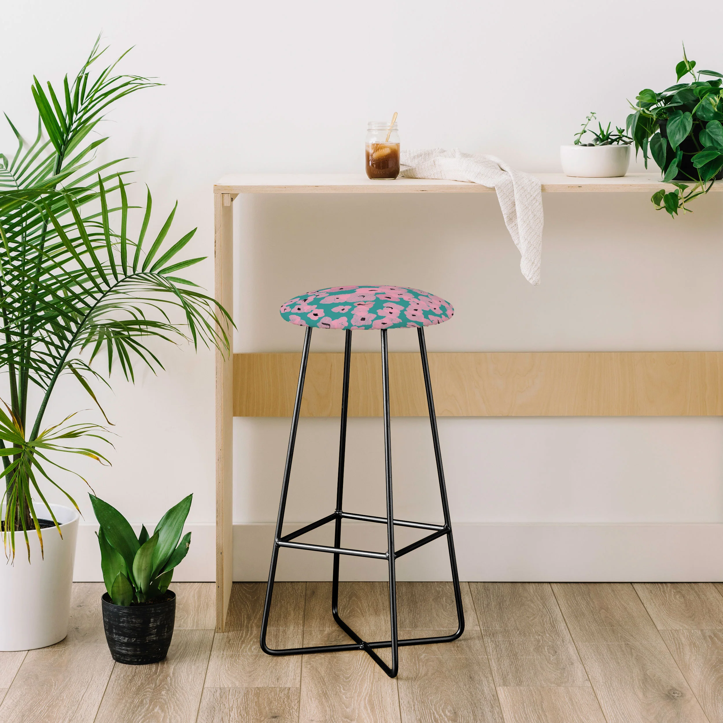 Garima Dhawan hydrangea 14 Bar Stool - Image 4