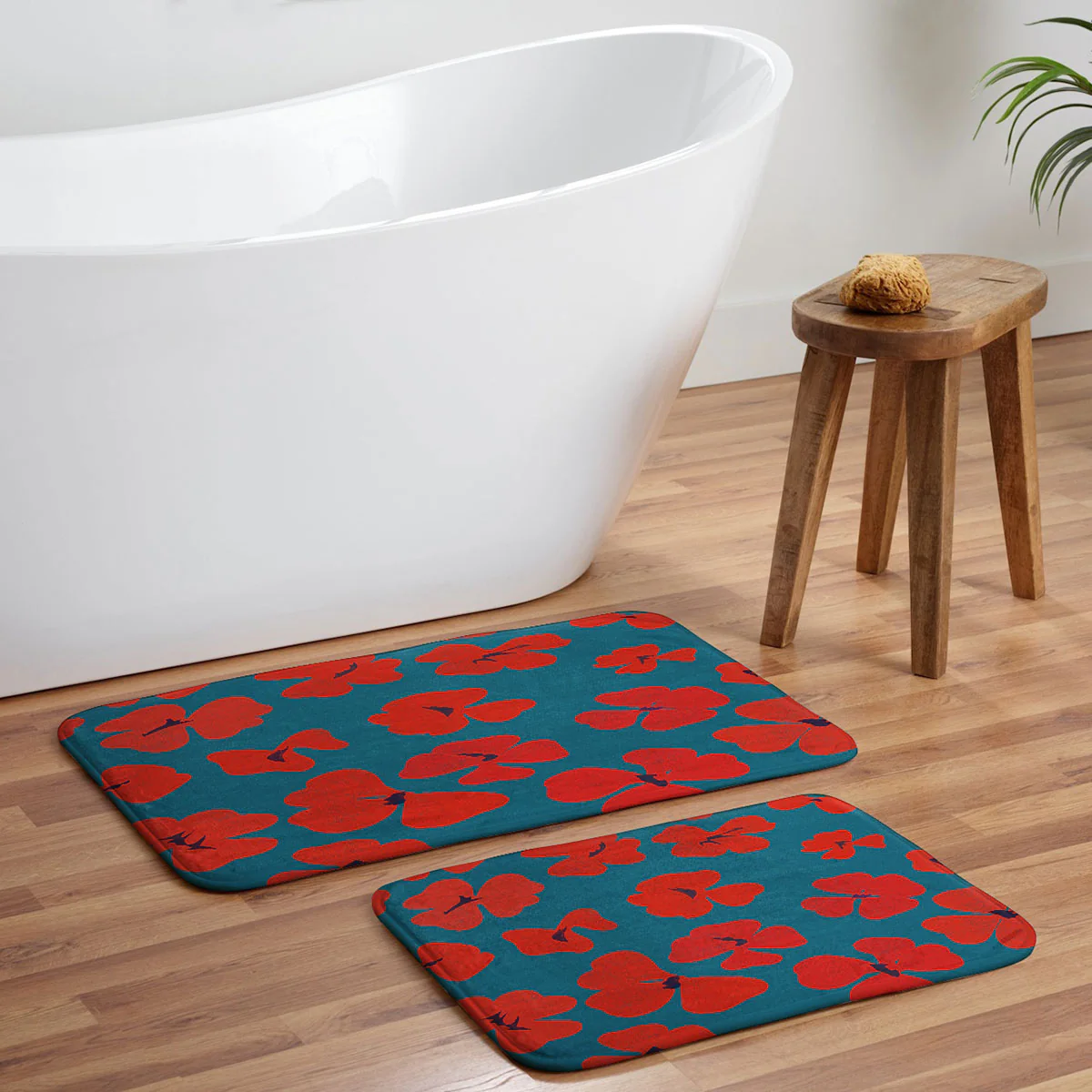 Garima Dhawan oxalis 1 Memory Foam Bath Mat - Image 5