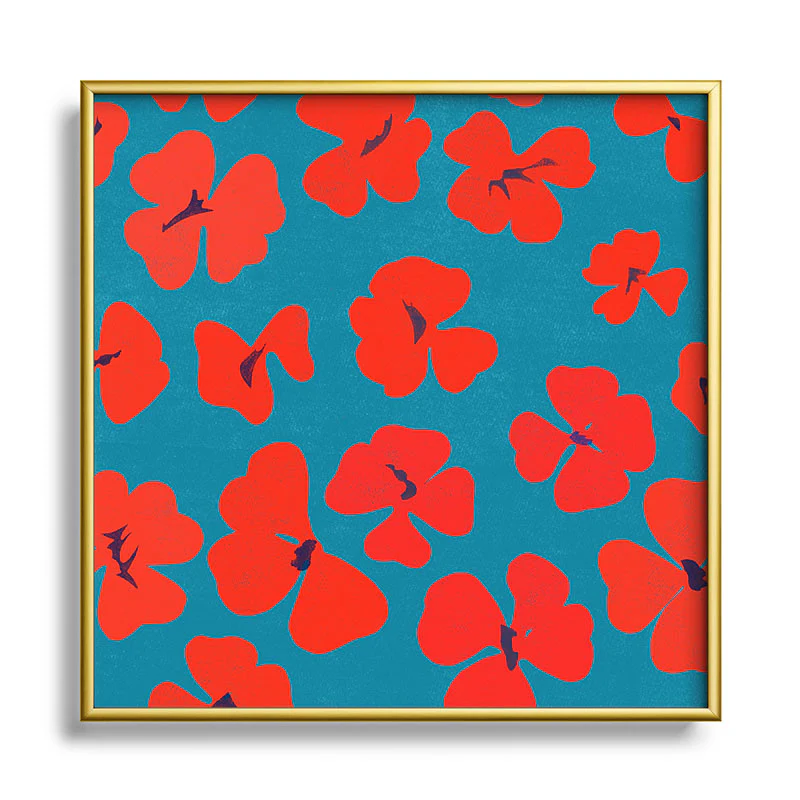 Garima Dhawan oxalis 1 Square Metal Framed Art Print