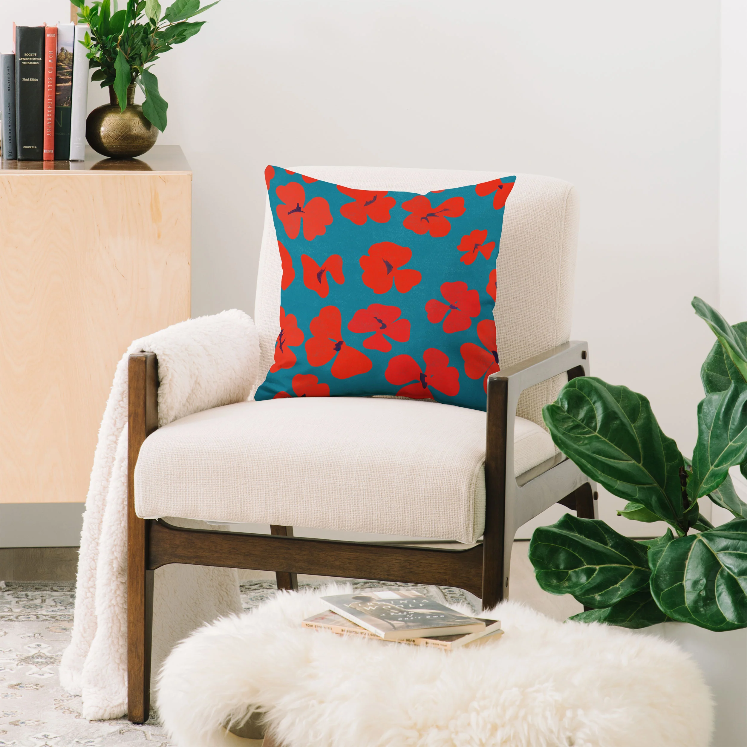 Garima Dhawan oxalis 1 Throw Pillow - Image 2