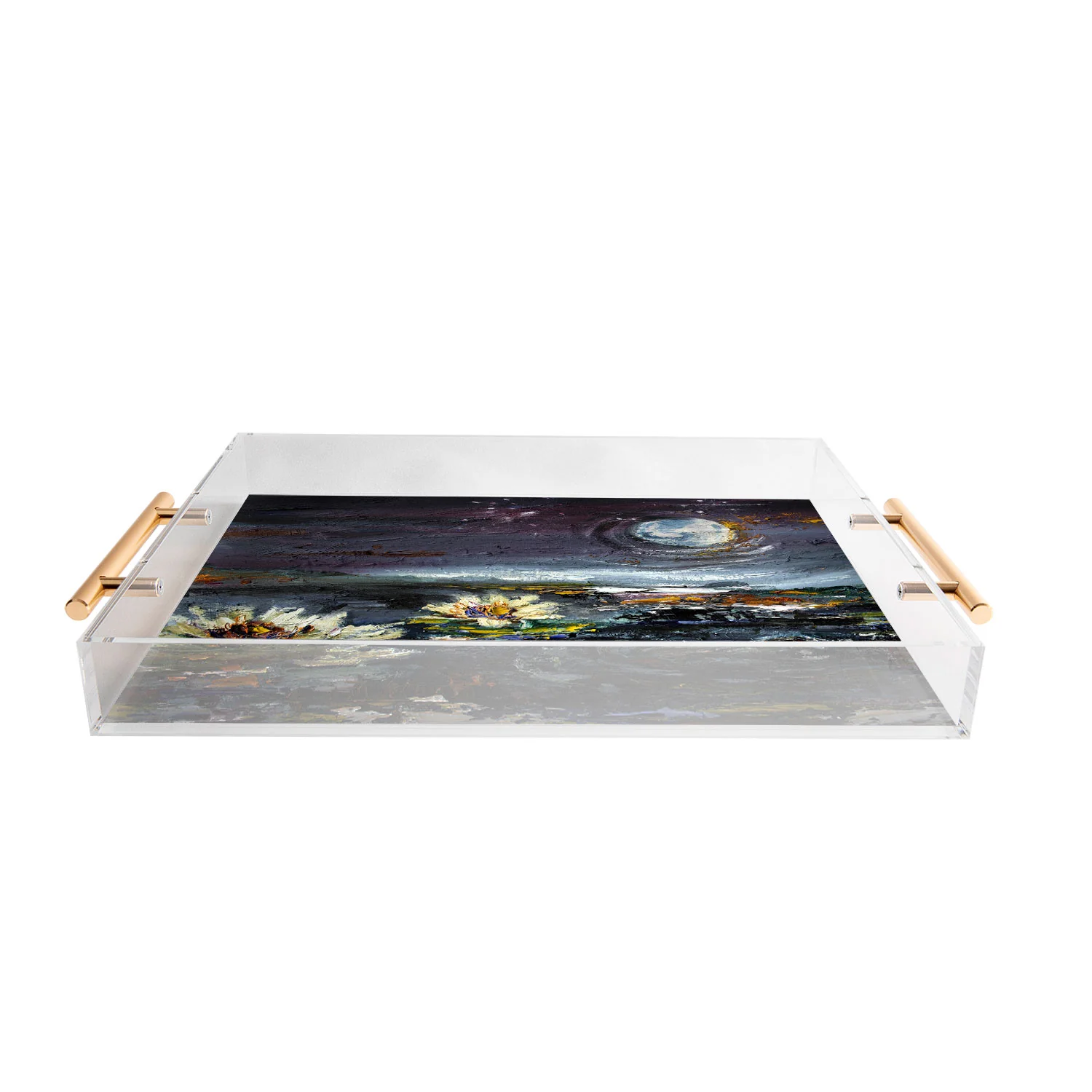 Ginette Fine Art Lily Under The Moon Acrylic Tray - Image 4